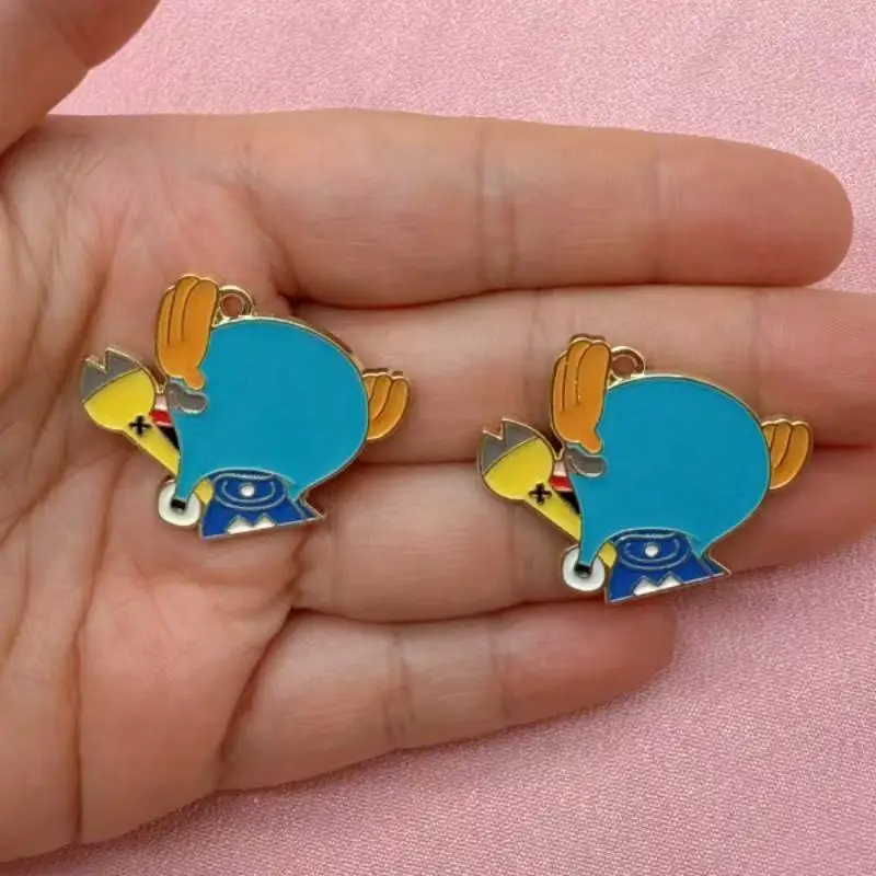 10PCS alloy drip oil cartoon pendant, DIY jewelry making earrings, keychain accessories view 5