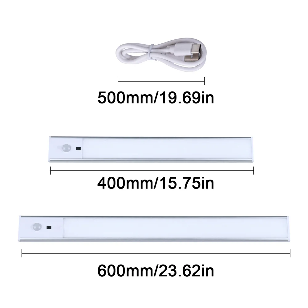 Imagem -04 - Wiscolor Sensor Cabinet Light Luz Noturna Led sem Fio Luz Noturna Pir Recarregável Usb Lâmpada de Mesa de Movimento para Armário de Cozinha Lâmpada de Guarda-roupa