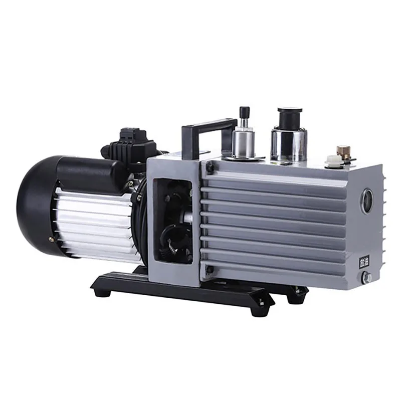 Two-stage High-speed Rotary Vane Vacuum Pump for Repair Air Conditioner Refrigerator Small Industrial Air Pump Oil Pump 220V