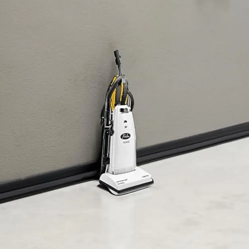 Вертикальный пылесос в мешках, стальная щетка, рулон HEPA-фильтр, бортовые инструменты, 107CFM, многоповерхностный, 120 В, 19 фунтов