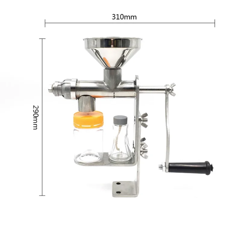 Manual Oil Press Machine Household Oil Expeller Oil Extractor Peanut Nuts Seeds Sesame Soybean Oil Presser 304 Stainless Steel