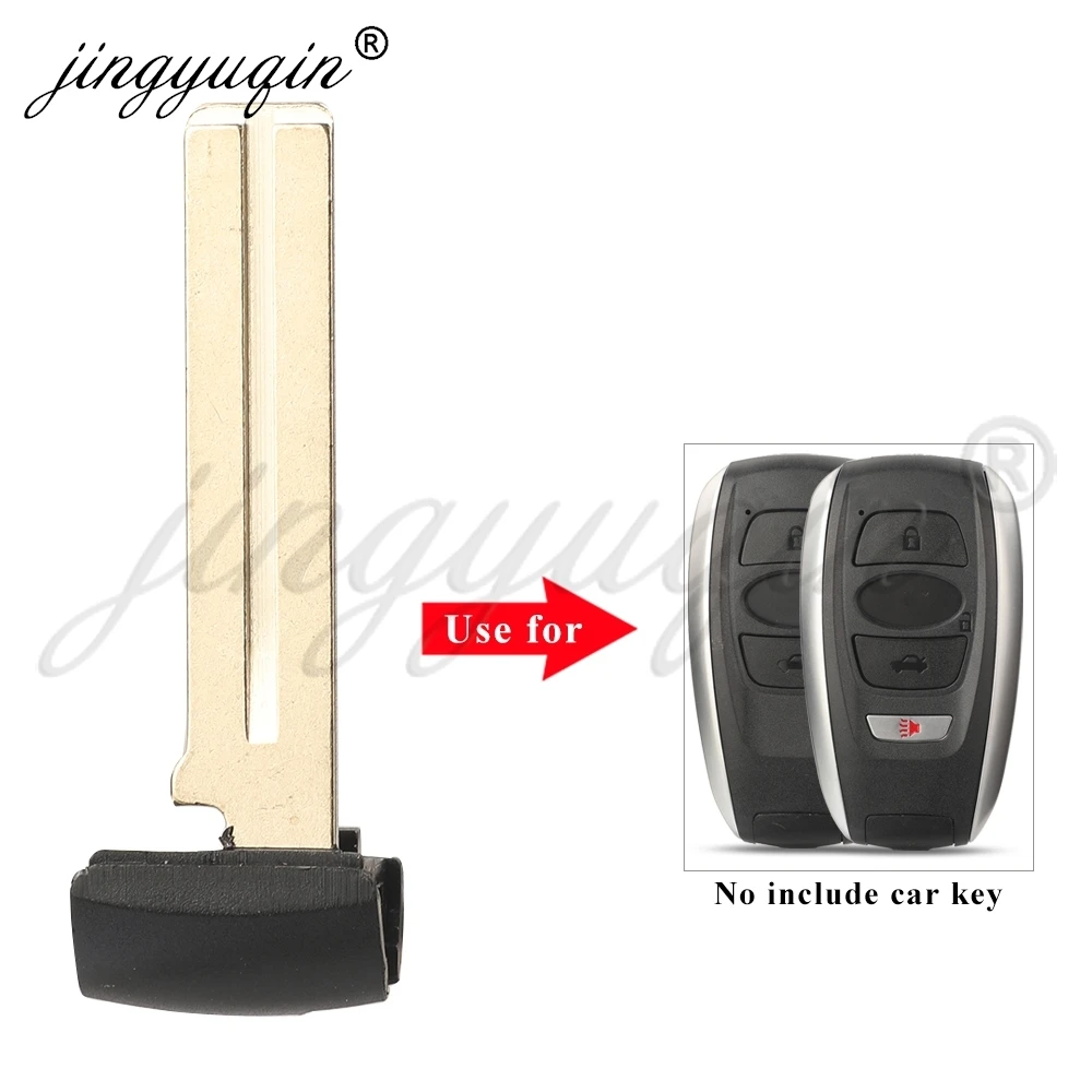 jingyuqin Emergency Remote Smart Keyless Insert Key Blade For Subaru Forester Legacy Impreza XV BRZ TOY12 Uncut Blade