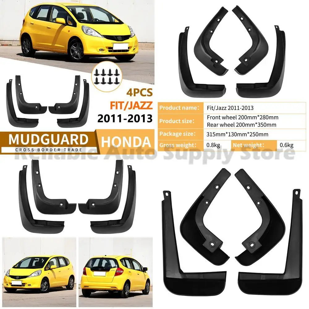 

For Honda Fit Jazz 2011-2013 Mudguard Trim Front Rear Car Accessories Best Selling Premium Quality Top Rated Durable Design