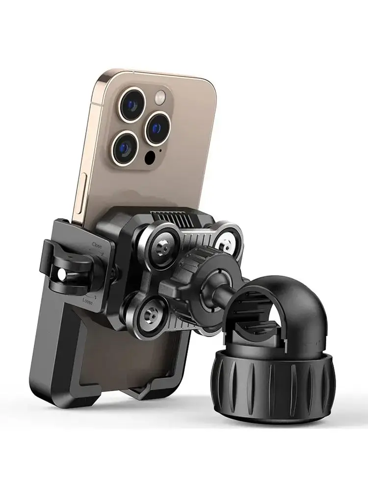 AliExpress Other Motorcycle Phone Mount with Vibration Dampener - 30s Tool-Free Install & Quick Lock, Universal for Bike/MTB, Fit 4-7" Phones