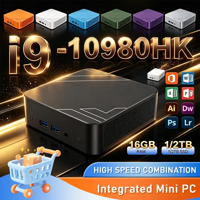 2026 High‑Speed Mini PC Core I9-10980HK Windows 11,16GB RAM 1‑2TB SSD WiFi6 BT5.2 Ideal for Everyday Daily‑work Tasks Home