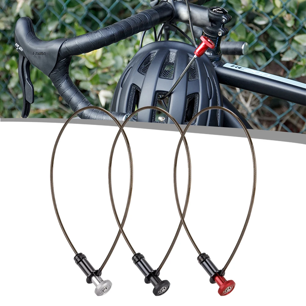 Lightweight Bicycle Cable Lock for Road and Mountain Bikes Hidden Design in Handlebar Aluminum Alloy Construction