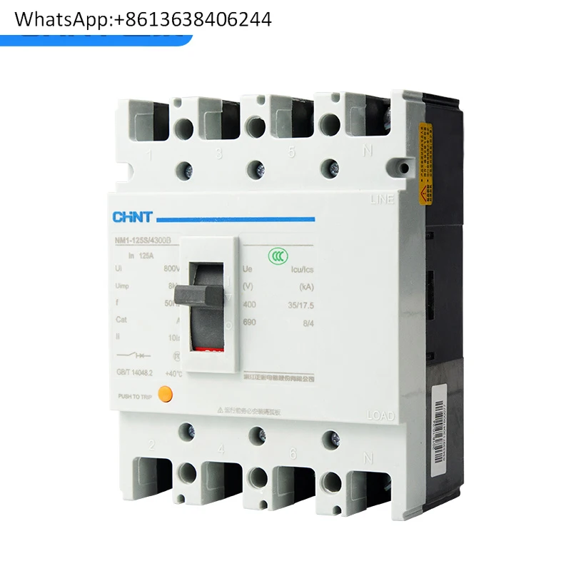

Chint molded case circuit breaker NM1-100A 125A 160A 200A 250S/3300 4300 air switch P