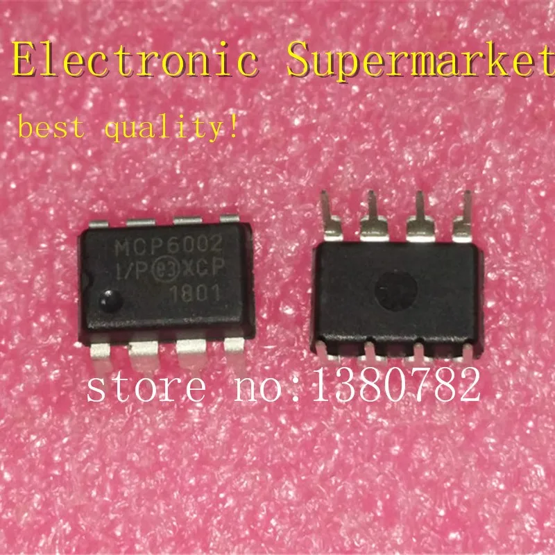 

Free Shipping 50pcs/lots MCP6002-I/P MCP6002 DIP-8 IC In stock!