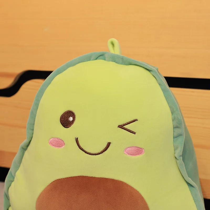 30-85CM Kawaii Cartoon Simulation Anime Avocado Gefüllte Obst Plüsch Spielzeug kinder Avocado Handgemachte Puppe Festival Geschenk