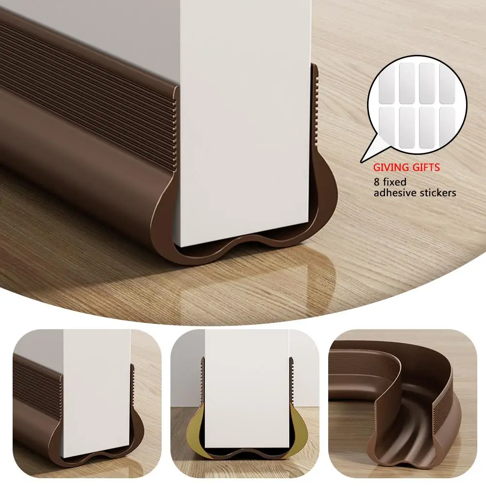 93cm PVC Flexible Door Bottom Sealing Strip SoundProof Gasket Weatherstrip Window Sealing Strip Wind Dust Blocker Protector