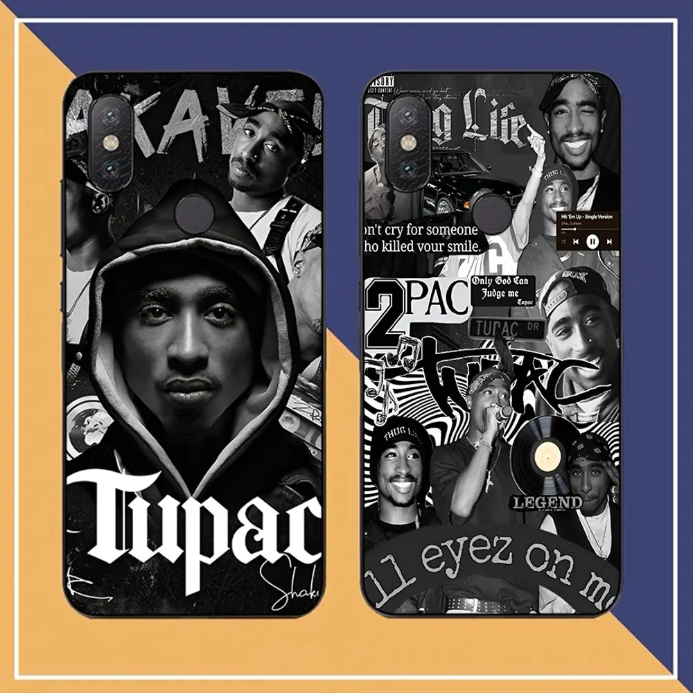 

Rap Singer Tupac Shakur Phone Case For Redmi Note 4 X 5 A 6 7 8 T 9 9S 10 11 11S 11Epro Poco M3 Pro