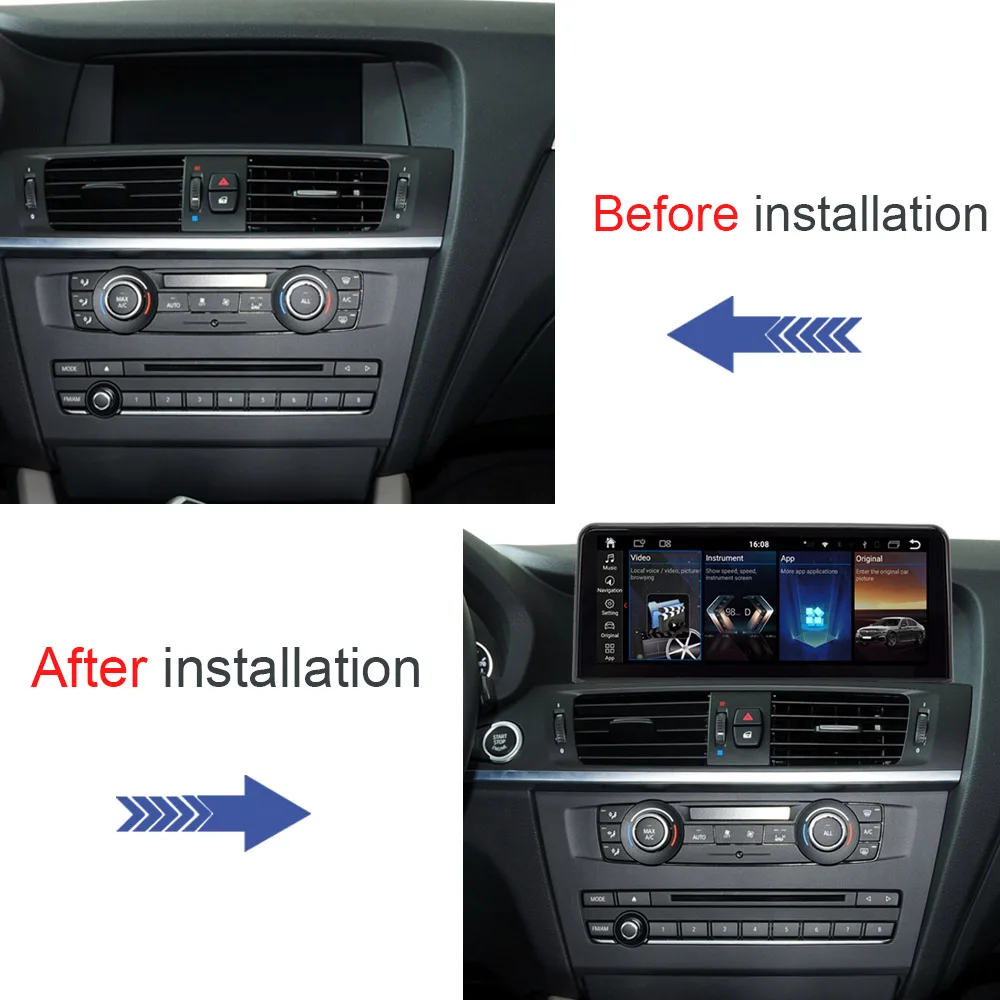 For BMW X3 F25 2011 to 2017 Factory Price Android 12 4G CarPlay Car Radio Auto Stereo GPS Navigation Multimedia Player Screen