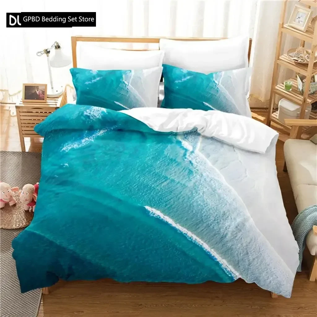 

Beautiful Ocean Bedding Set Duvet Cover Set 3d Bedding Digital Printing Bed Linen Queen Size Bedding Set Fashion Design