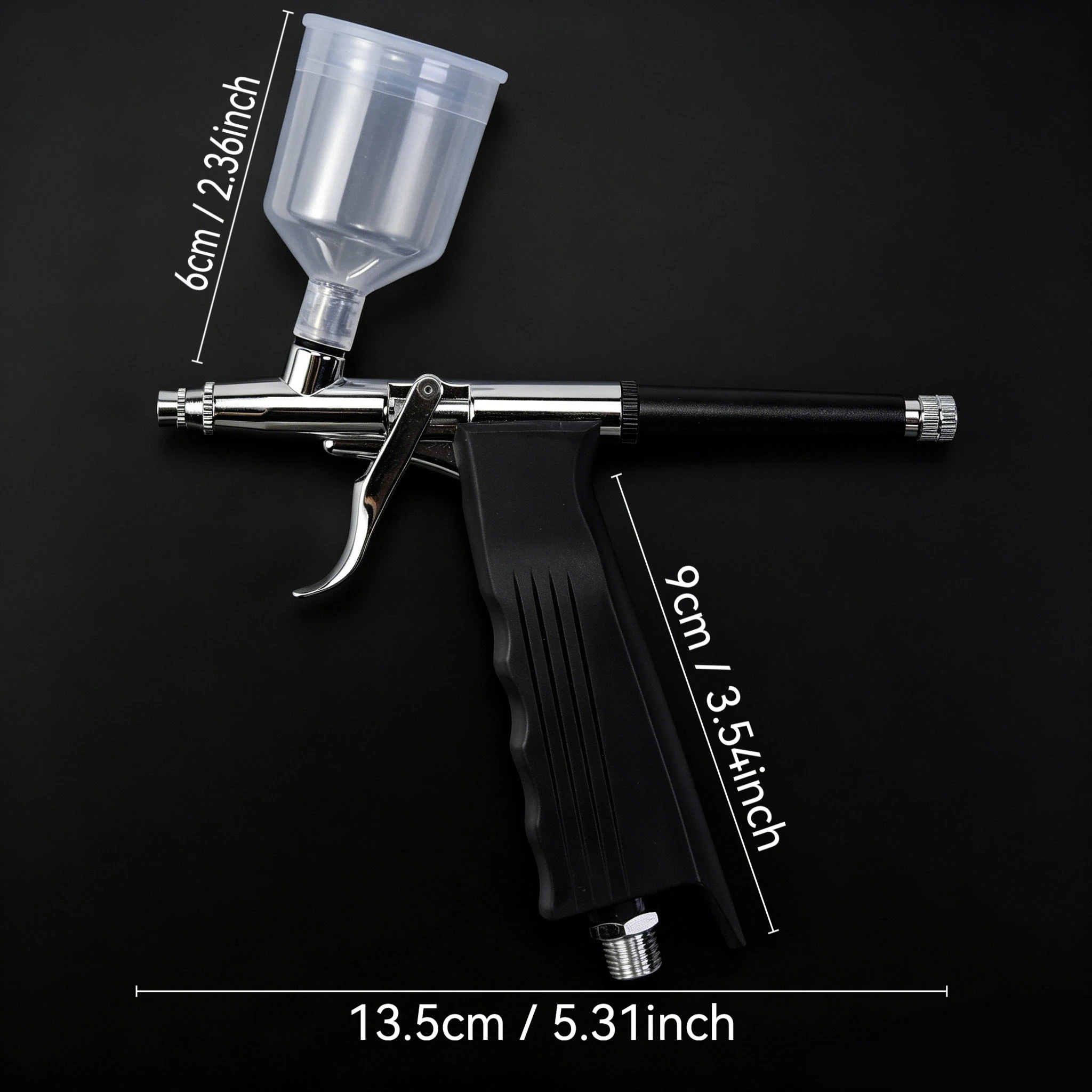 Best Dual Action High Capacity Airbrush Trigger  Air Brush Pen Machine Temprrary Tautto Car Model Craft Spray Gun
