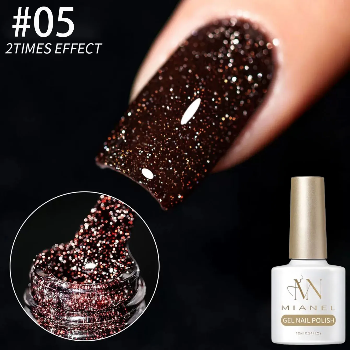 10ML 1-12個入り 2025年新作 ワインレッド フラッシュ クラッシュ スーパーフラッシュ ダイヤモンド グリッター ジェルネイルポリッシュ ブラックネイル レッドネイル ネイルアート
