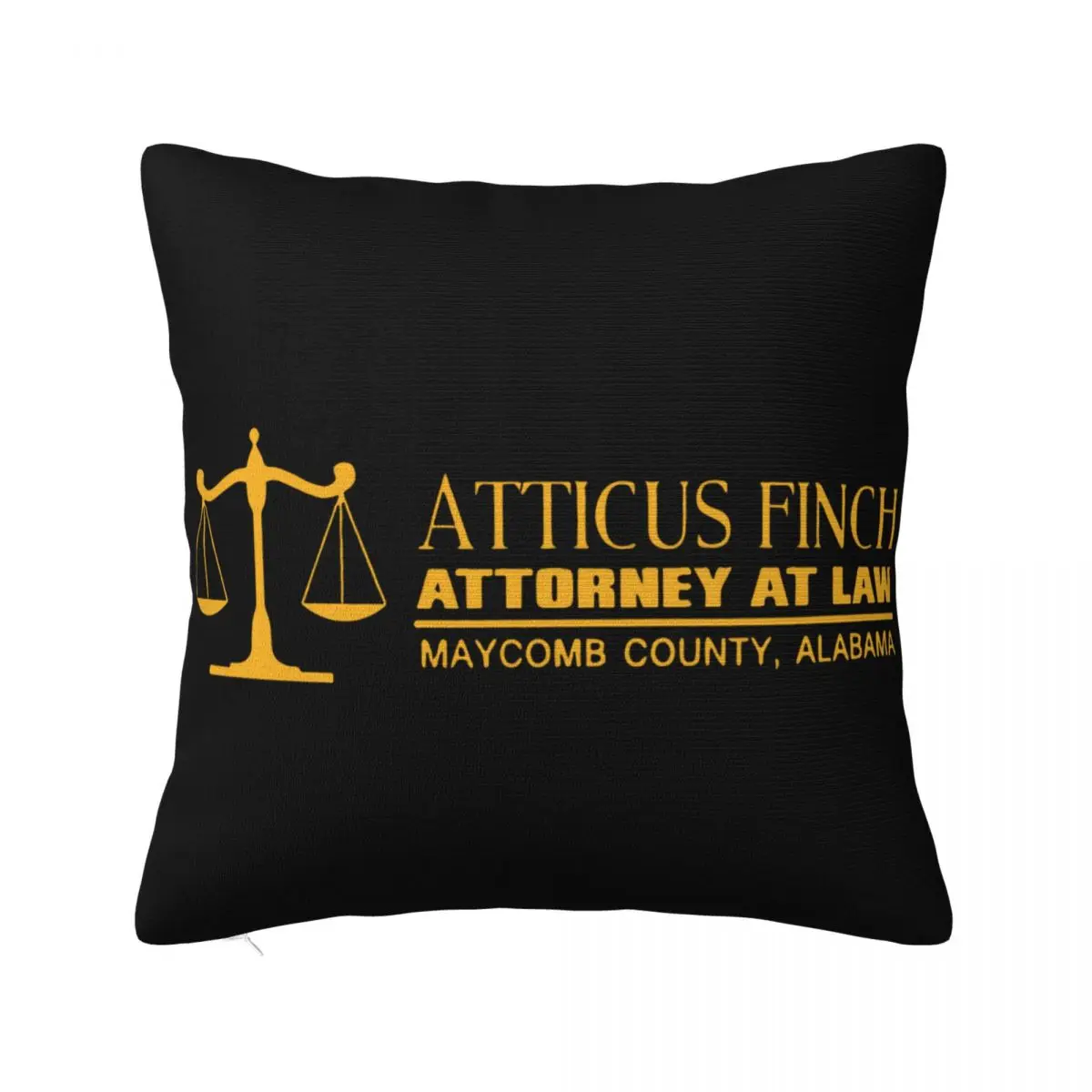 Atticus Finch Attorney At Law Mockingbird Cotton Unisex On Sale Western Style Fashion Swag Pillow Case