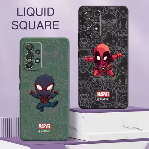 Funny Cute Spiderman Deadpool Venom Case For Samsung Galaxy A25 A13 A14 A15 A21S A22 A23 A24 A11 A12 A02 A03 A04S Silicone Cover