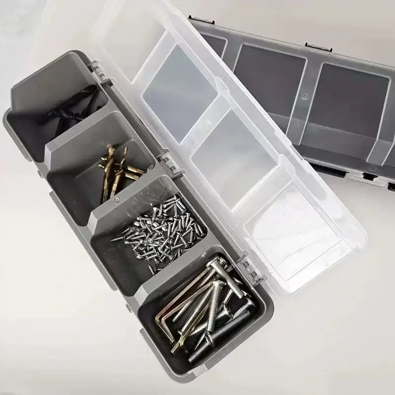 

Multi Compartment Organizer Box Screw Small Parts DurableHardware Jewelry Storage Case Portable Desktop Classification Container