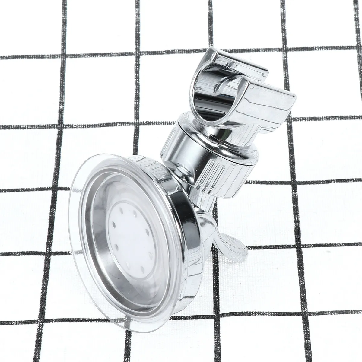 Premium Adjustable Shower Handset Holder with Strong Suction Cup for Flat Smooth Surfaces Height Angle Fully Adjustable Bathroom