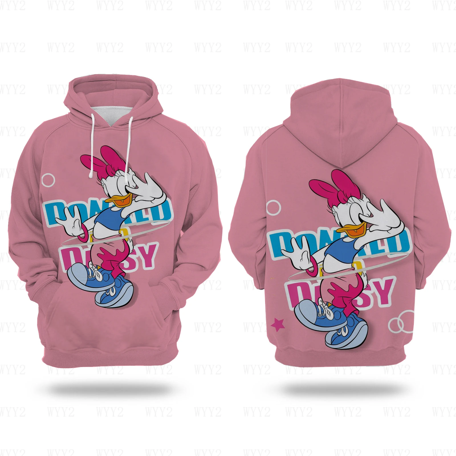 Ladies Hoodie Fall and Winter style Disney Mickey Print Ladies hoodie Loose top Ladies 2024