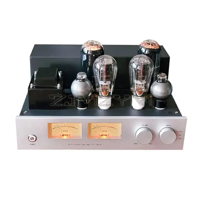 300B push 845 Tube Amplifier,high-power class A single-ended pure HIFI tube amplifier with Dual Analog VU meter 220V/110V