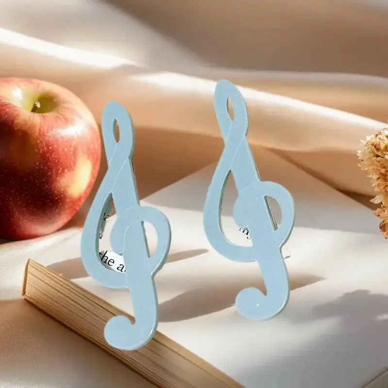 

5 шт. Y2K винтажные заколки для волос с музыкальным символом в стиле ретро, заколка с боковой челкой, милая милая заколка для волос, модные эстетические аксессуары для волос