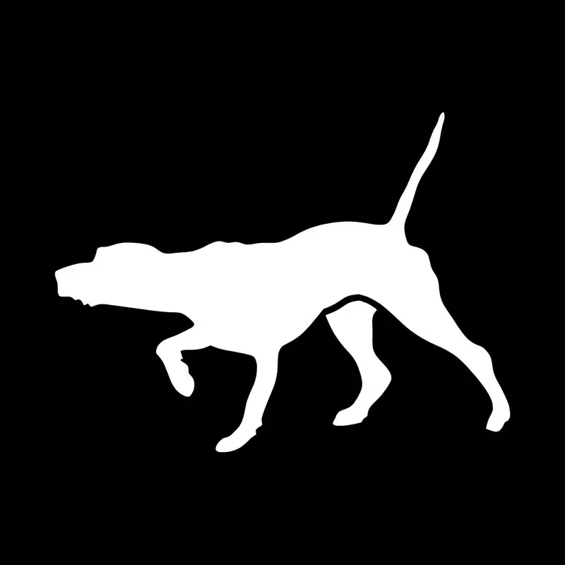 12.7*9.5CM Pointer Dog Vinyl Decal Funny Car Stickers Motorcycle Car Styling Decoration Black/Silver Decal Stcker
