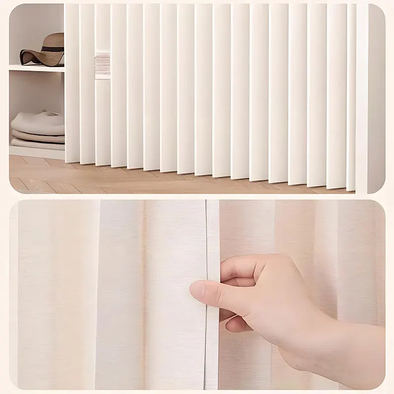 No Drill Semi Transparent Door Curtain Light Permeable Privacy Proof with Hooks for Rental Apartment Entryway Easy Install Dustp