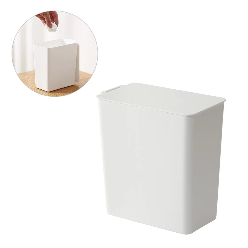 プラスチック製デスクトップゴミ箱ミニホワイトテーブルゴミ箱省スペースゴミ箱デスクゴミ箱
