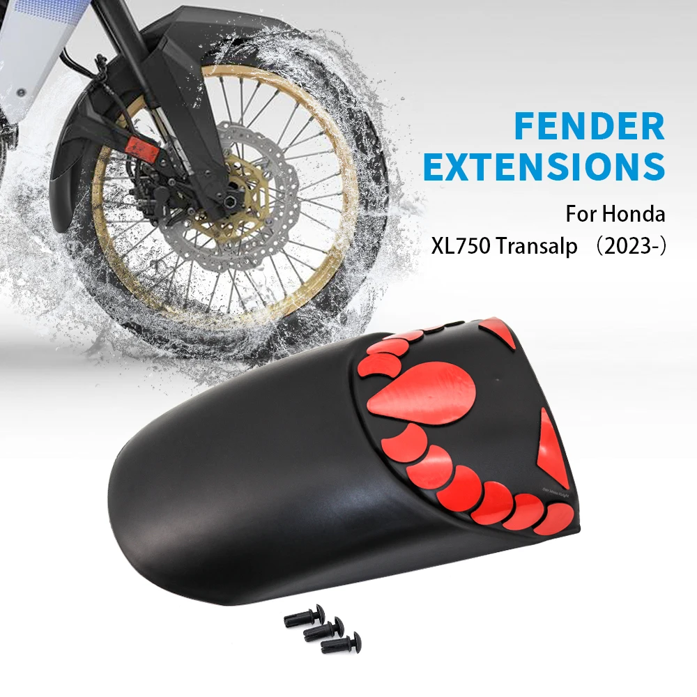 

Motorcycle Fender For Honda XL750 750 XL Transalp 2023- Accessories Front Fender Mudguard Anti-splash Extender Hugger Extension