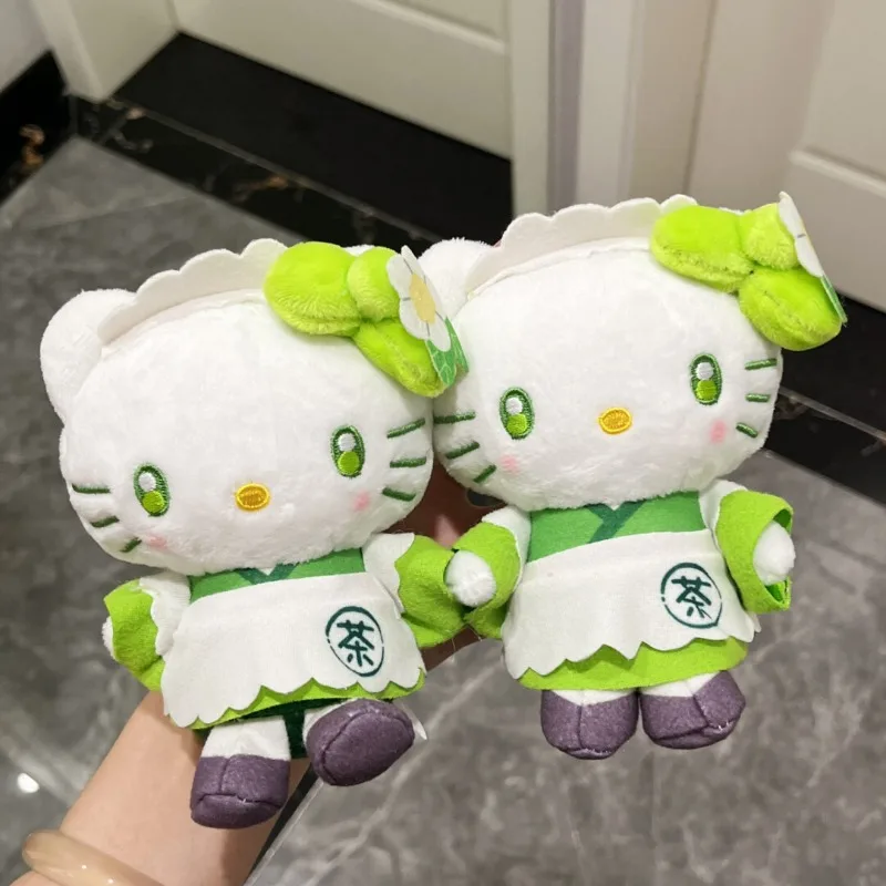 

Новый плюшевый брелок Sanrio Hello Kitty My Melody Matcha Maid Series, мягкий рюкзак, подвеска Kuromi Kawaii, брелок для ключей, сумка, очаровательный подарок