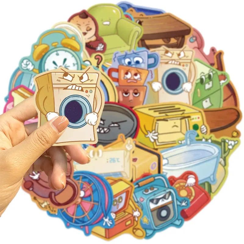 30PCS Cartoon Personality Talking Furniture Creative Doodle Decorative Stickers