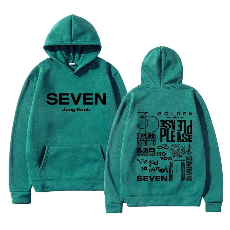 JungKook Seven Hoodie Women Harajuku Standing Next To You Hoodies Unisex Autumn Winter Vintage Seven Pullover Sweatshirts Korea