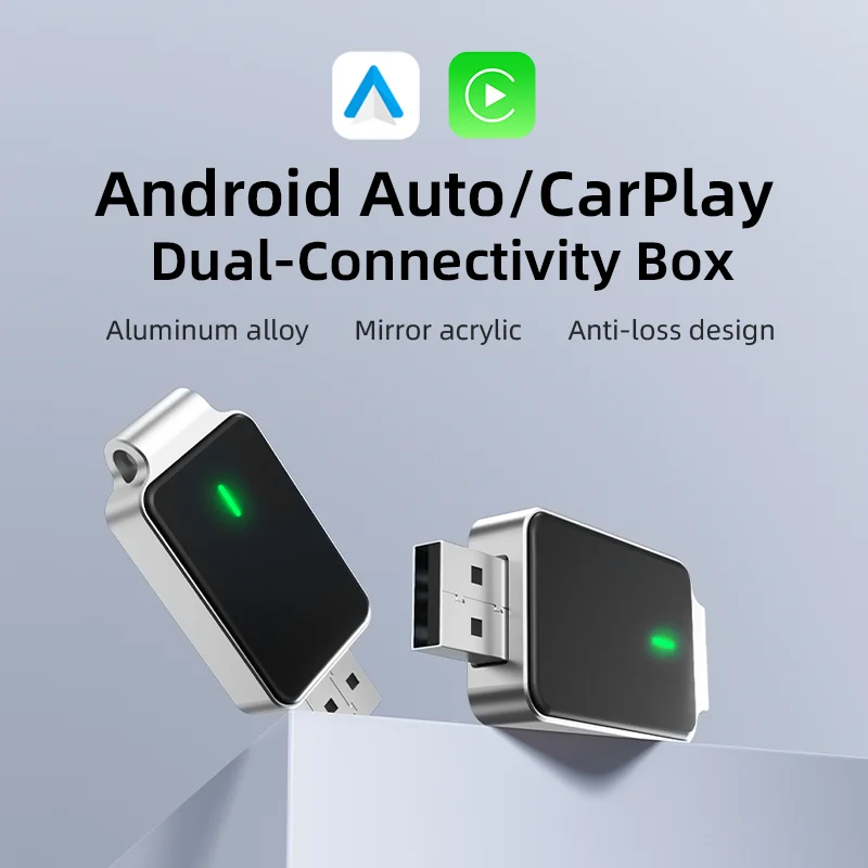2in1 محول CarPlay اللاسلكي CarPlay دونغل أنظمة السيارة الذكية AI صندوق ذكي للسيارة السلكية CarPlay توصيل سريع #1