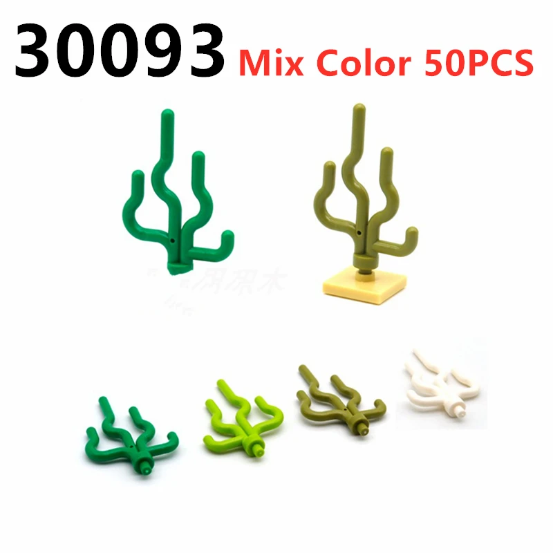 MOC Pflanzen Zubehör Ziegel 3471 2435 6064 10884 Stadt Haus Bäume Kiefer Stachelige Bush Grünes Gras Militärische Bausteine Spielzeug