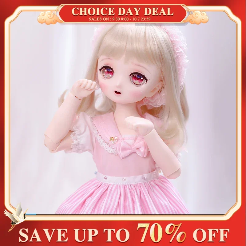 Shuga Fairy Doll BJD Naiko 1/4 Anime Figure Full Set B Resin Toys for Girls Boys Gifts Ball Jointed Doll MSD