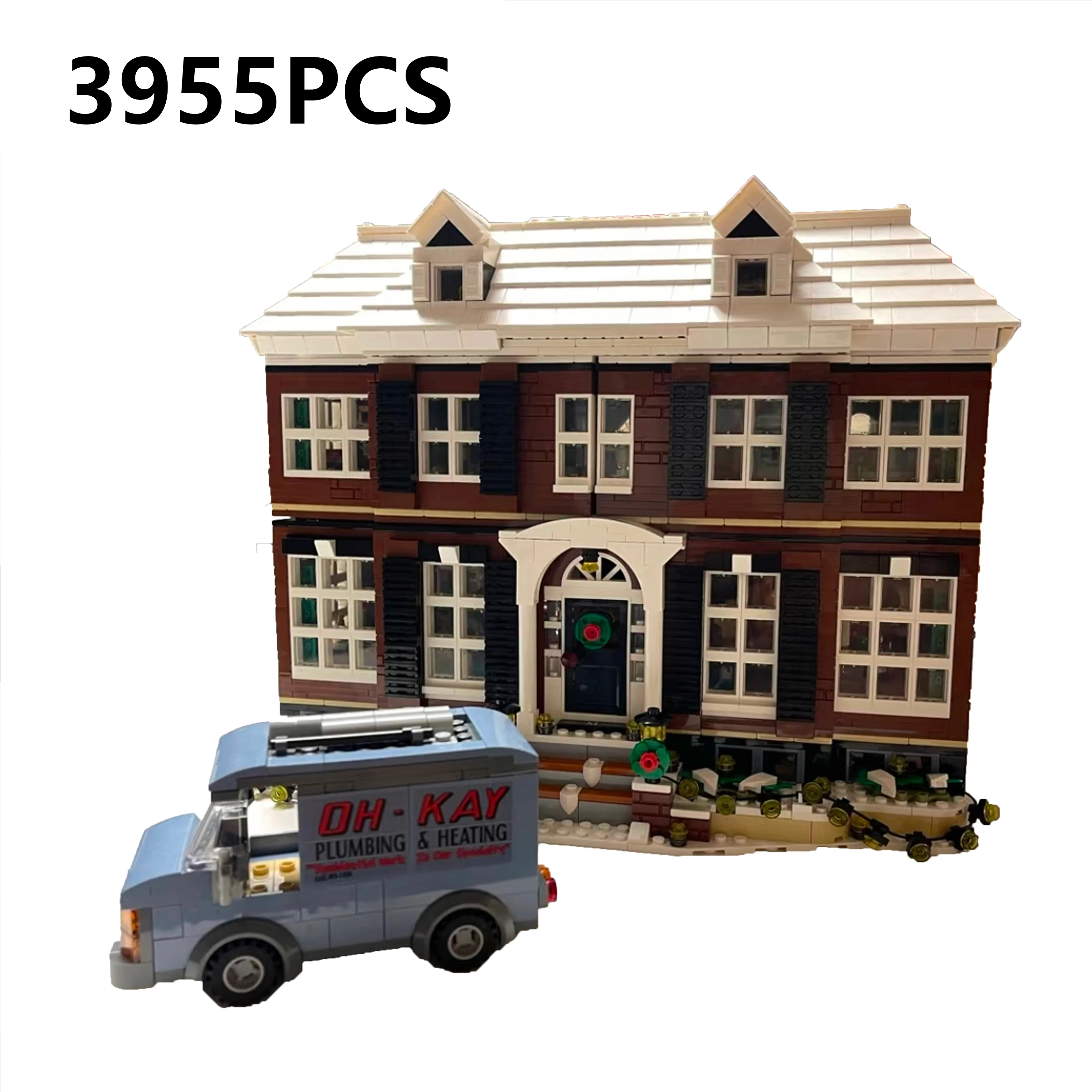 

3955PCS Winter Christmas House Building Blocks Model 21330 Holiday Villa Assembly Set with Traps Winter Scene Display Gift