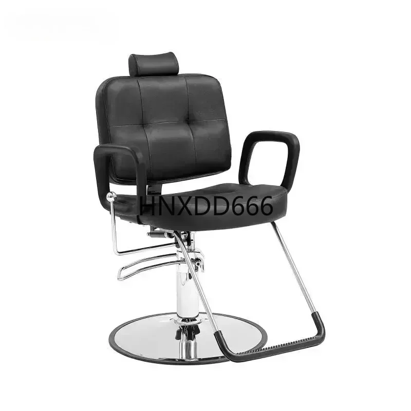 Salon Chair Max Load Weight 330 Lbs Black Hydraulic 360° Swivel Hair Barber Chair with Footrest for Beauty Spa Shampoo