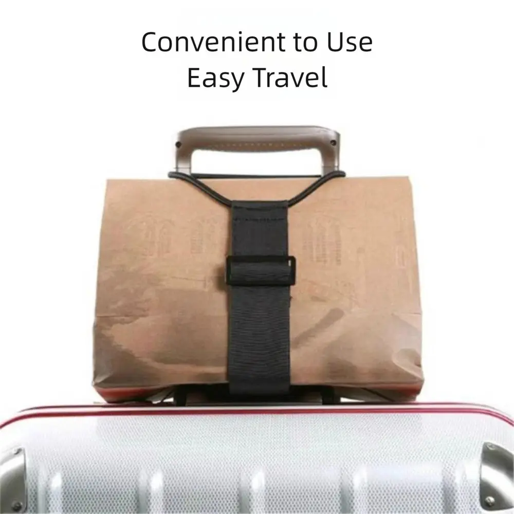 1/2Pcs Versatile Luggage Elastic Strap Reusable Adjustable Travel Suitcase Fixed Strap Luggage Connector Straps