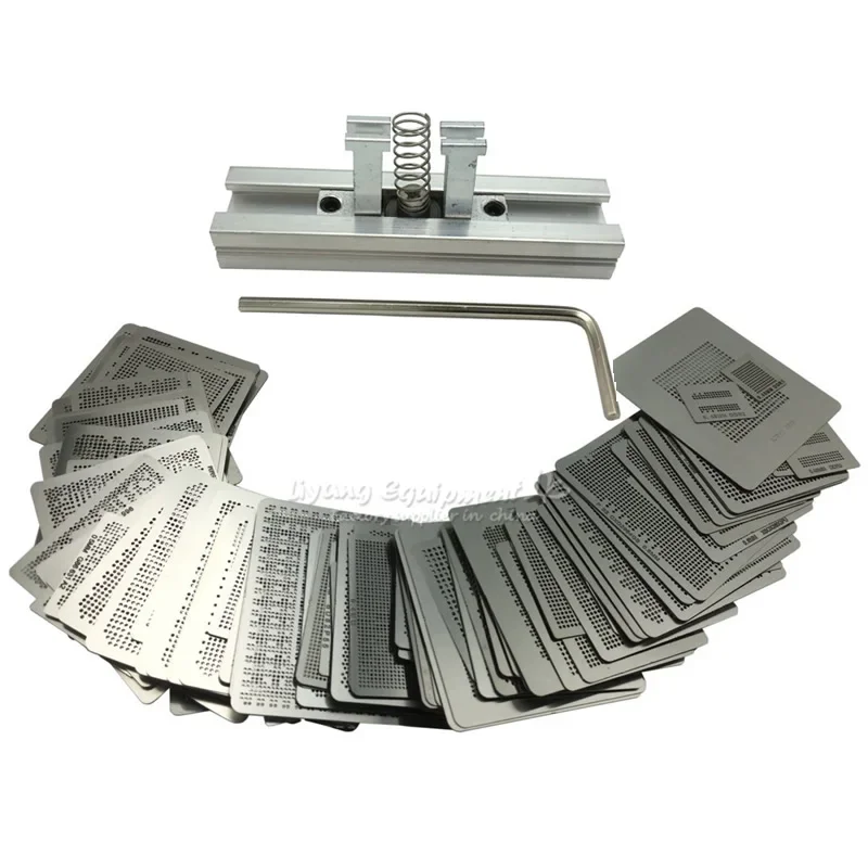 219pcs/lot BGA Reballing Stencil Kit Direct Heat  Stencils Jigs Holder for Rework