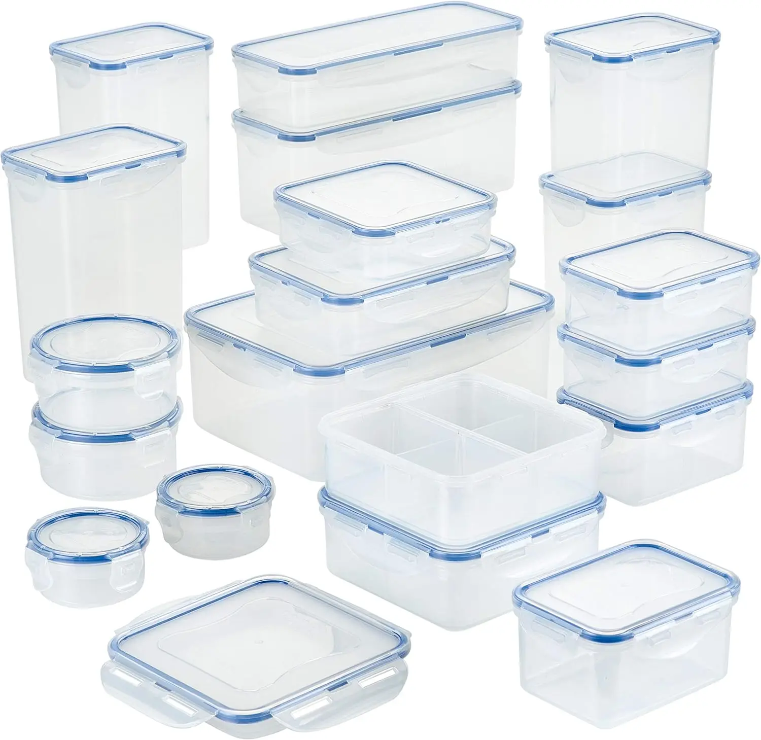 38-Piece Airtight Food Storage Set, BPA-Free, Dishwasher & Microwave Safe