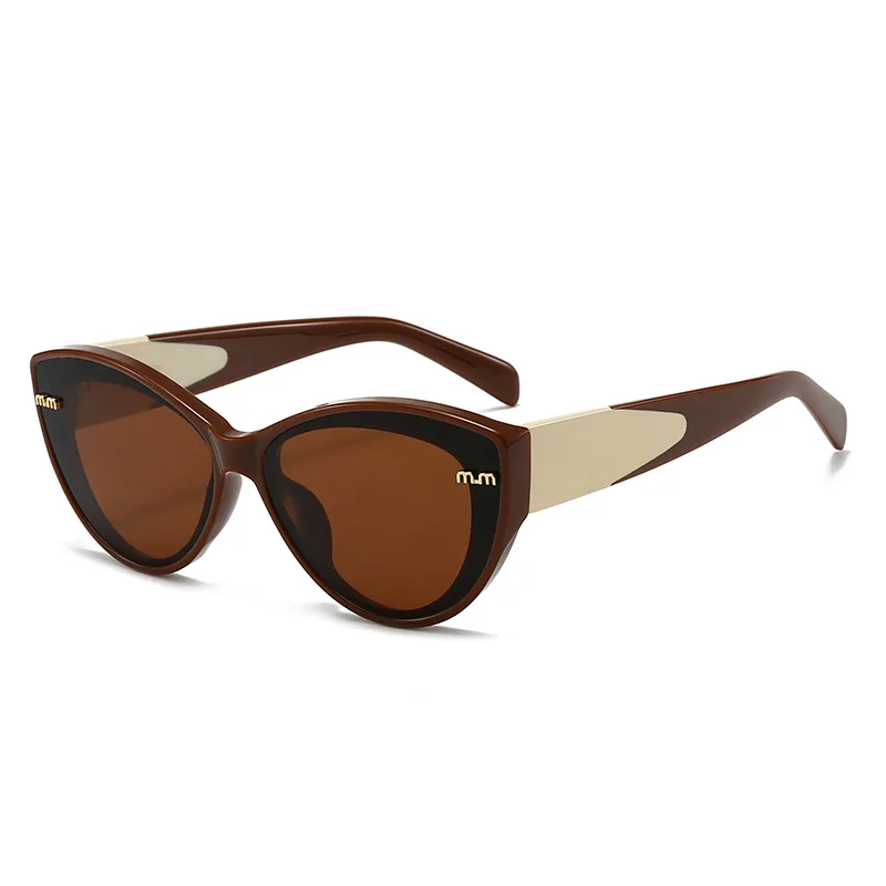 Nouveauté lunettes de soleil œil de chat femmes forme ovale lunettes Style Vintage marque MM femme extérieur UV400 lunettes