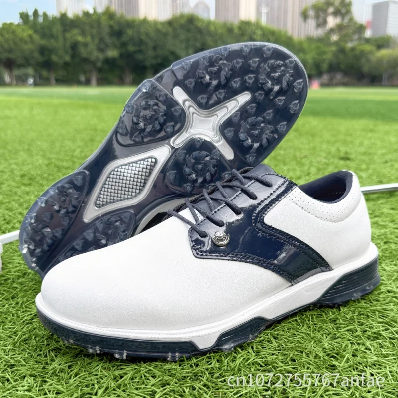Men Golf Shoes Anti-slip Spiked Sole Comfortable Breathable Golf Sneakers Outdoor Sports Golf Footwear for Golfer Big Size 39-49