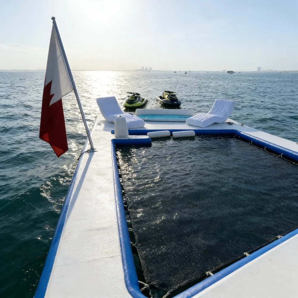 

Надувной плавучий бассейн для яхт на заказ, прочный, с сеткой, для отдыха на море. Акция!