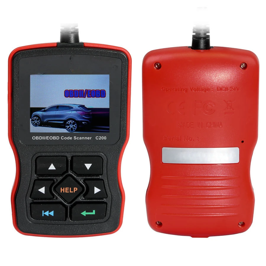 C200 full-featured OBD2/EOBD car diagnostic instrument, free update in multiple languages