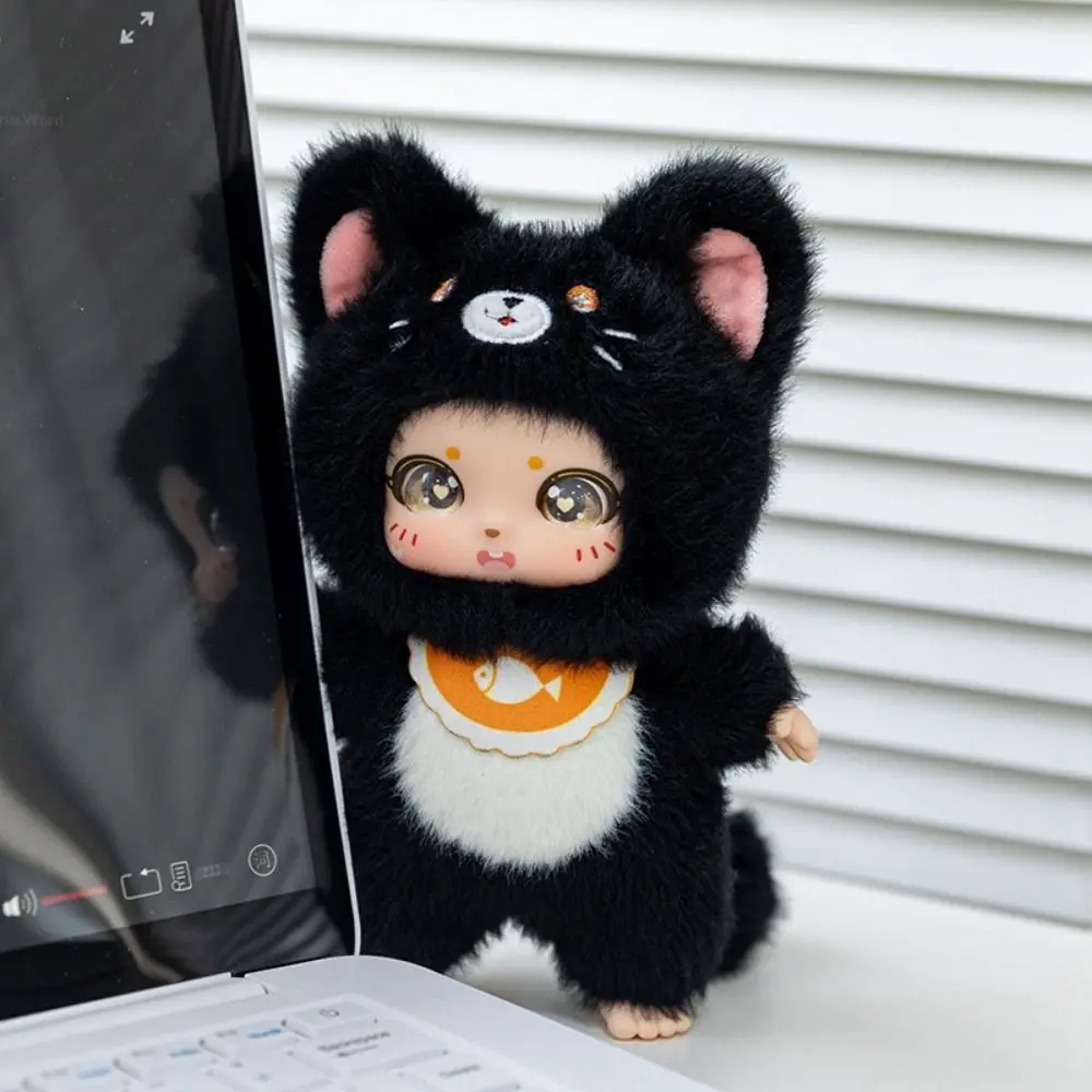 Helle farbige Plüschtier-Serie mit großen Augen, weiche Plüsch-Kuscheltiere, Schlüsselanhänger, umarmbares Design, VINYL-Vinyl-Figurenpuppen