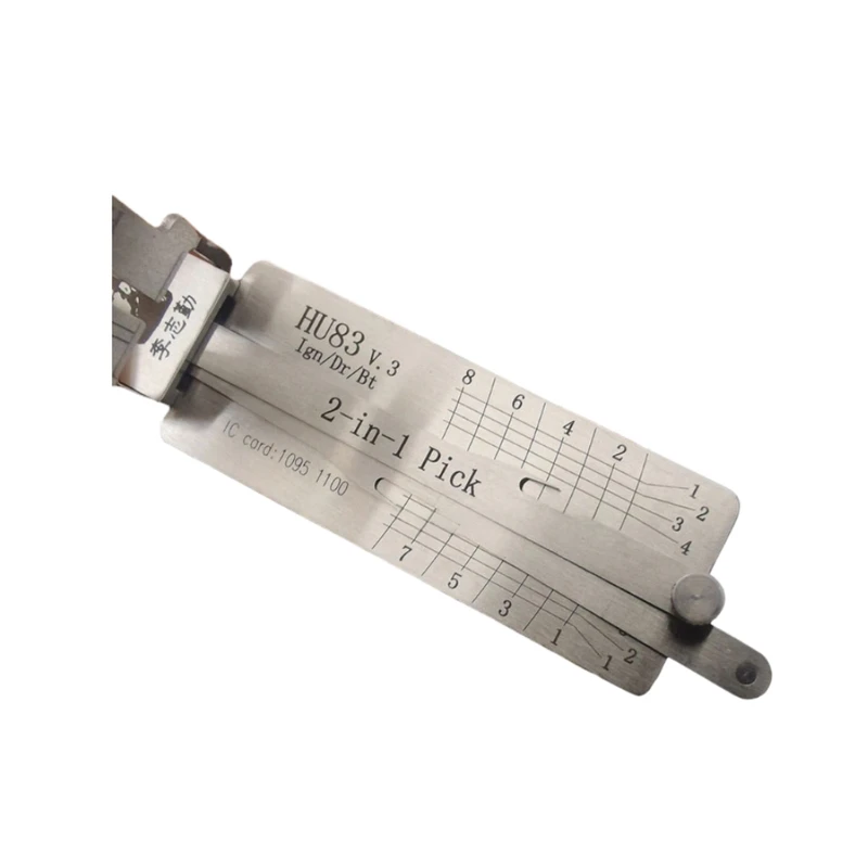 Lishi HU83 V.3 2 in 1 Locksmith Tool Lock Pick & Decoder Vertical Milling for Peugeot/Citroën Models