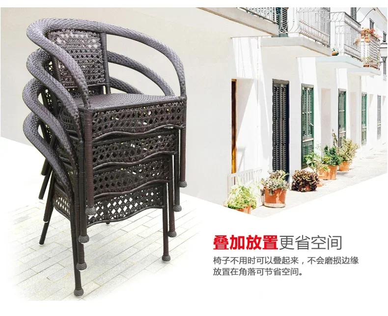 Wrought iron coffee table combination outdoor table and chairs