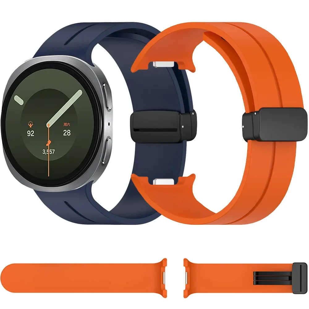 Silicone Strap for Samsung Galaxy Watch 9 44mm 40mm Magnetic Buckle Wristband for Galaxy Watch 8/8Classic Men and women Bracelet