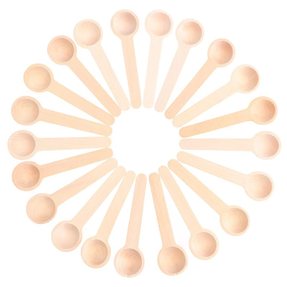 10pcs Kitchen Seasoning Honey Coffee Kitchen Cooking Small Wooden Salt Spoons for Spice Jars Tools Measuring Spoons Set